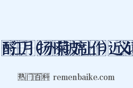 酹江月（扬州菊坡席上作）近义词是什么意思的图片